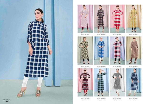 SWEETY FASHION - CHECKS - 9 : 12 pcs - Image 12