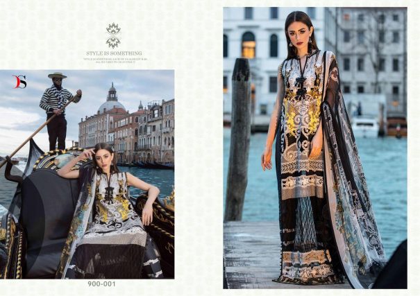 SANA SAFINAZ LAWN 19 - DEEPSY SUIT : 8 pcs - Image 9