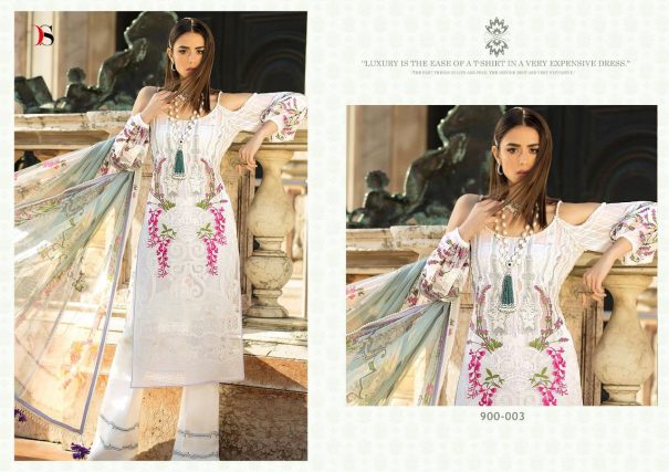 SANA SAFINAZ LAWN 19 - DEEPSY SUIT : 8 pcs - Image 6