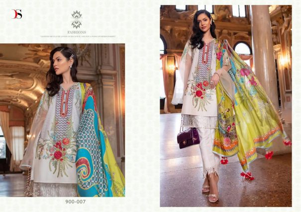 SANA SAFINAZ LAWN 19 - DEEPSY SUIT : 8 pcs - Image 7