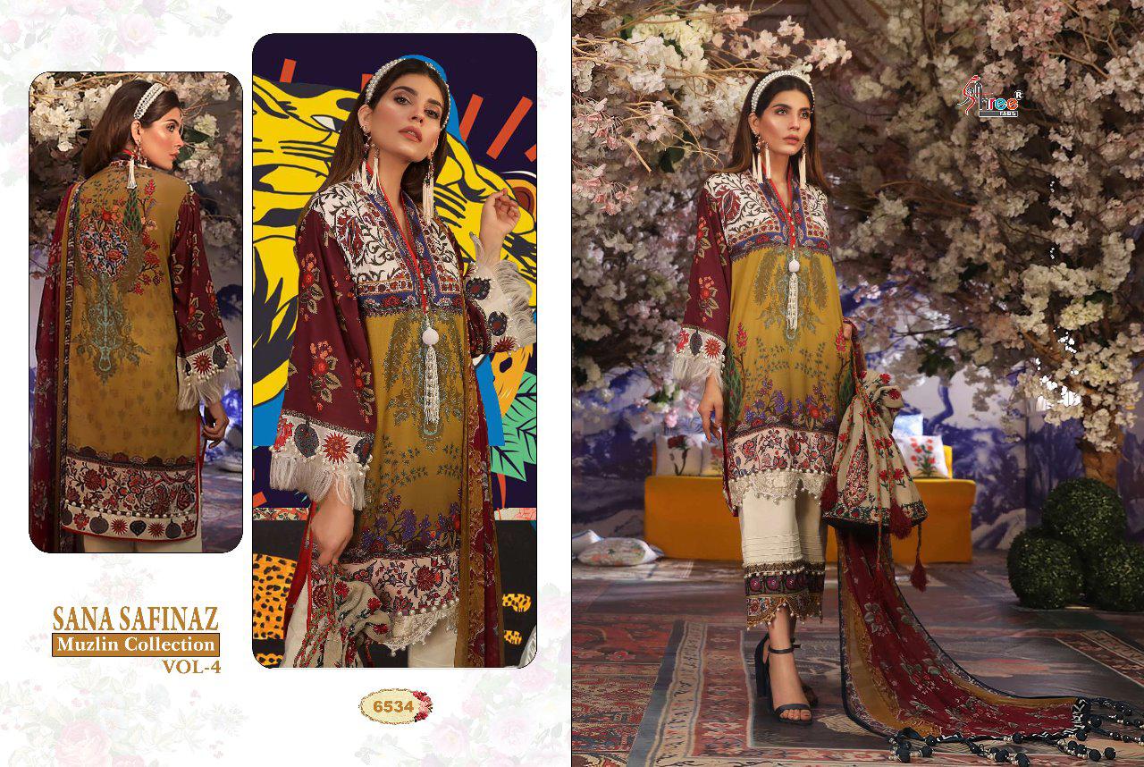 SANA SAFINAZ MUSLIN 4 - SHREE FABS : 8 pcs - Image 2