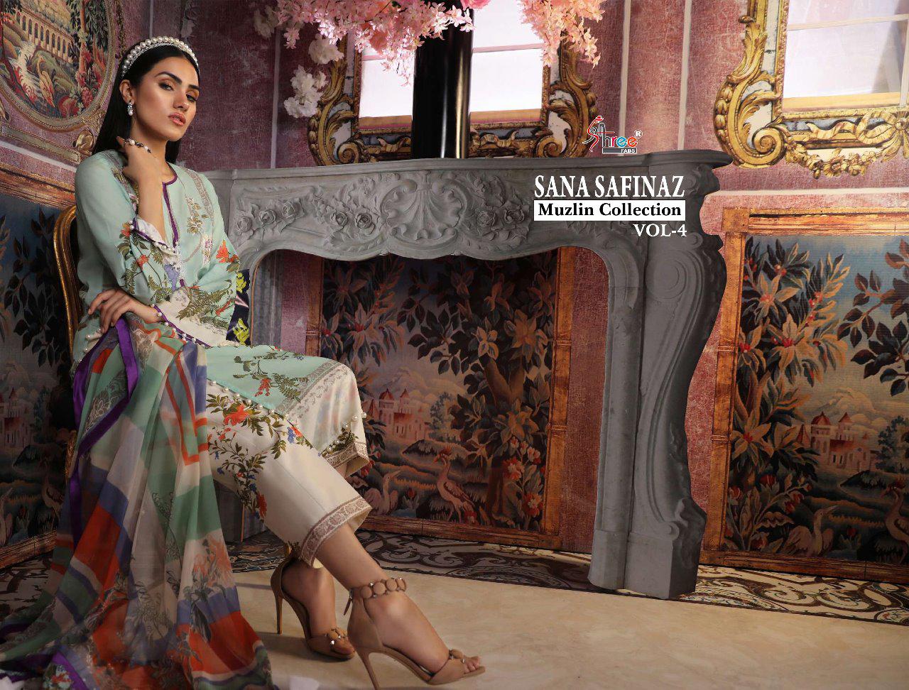 SANA SAFINAZ MUSLIN 4 - SHREE FABS : 8 pcs - Image 11