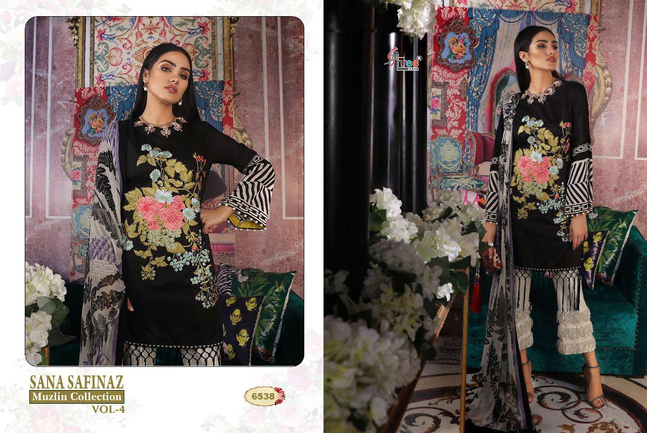 SANA SAFINAZ MUSLIN 4 - SHREE FABS : 8 pcs - Image 5