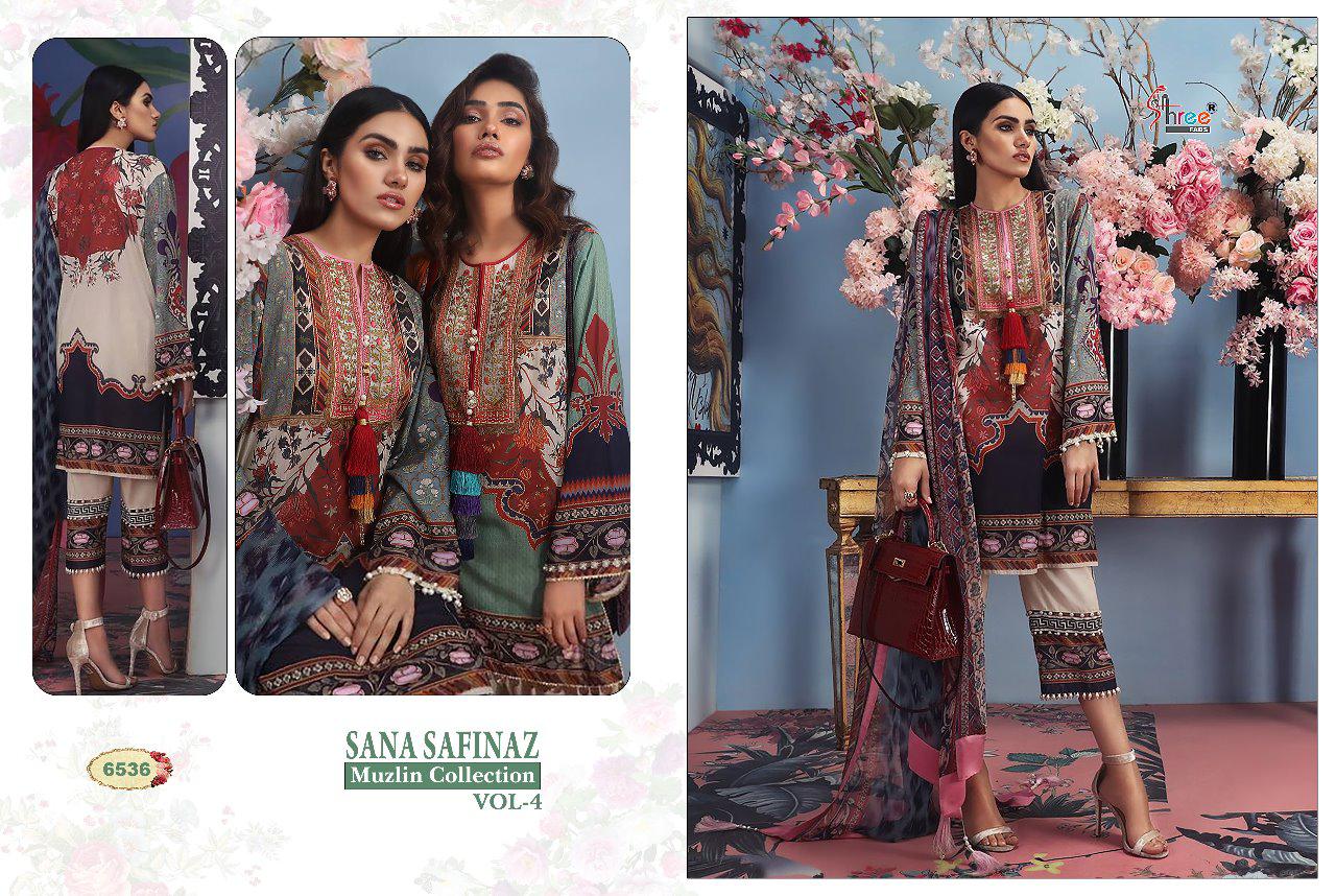 SANA SAFINAZ MUSLIN 4 - SHREE FABS : 8 pcs - Image 6
