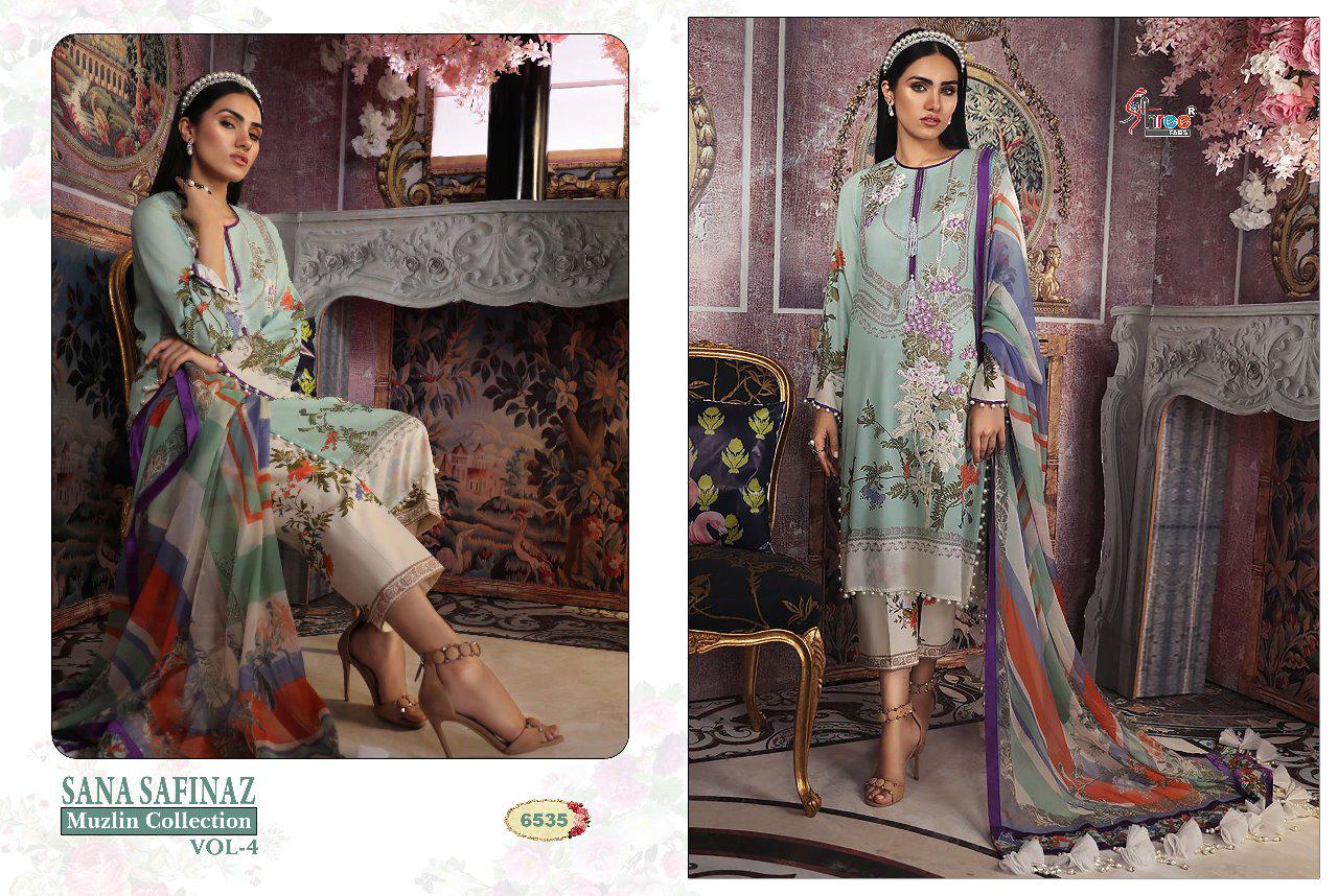 SANA SAFINAZ MUSLIN 4 - SHREE FABS : 8 pcs - Image 7