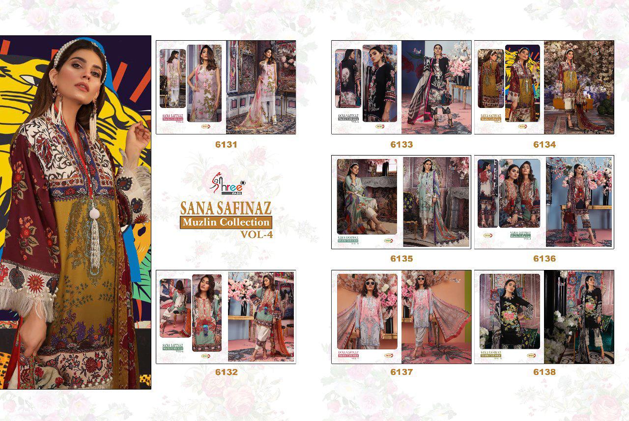 SANA SAFINAZ MUSLIN 4 - SHREE FABS : 8 pcs - Image 14