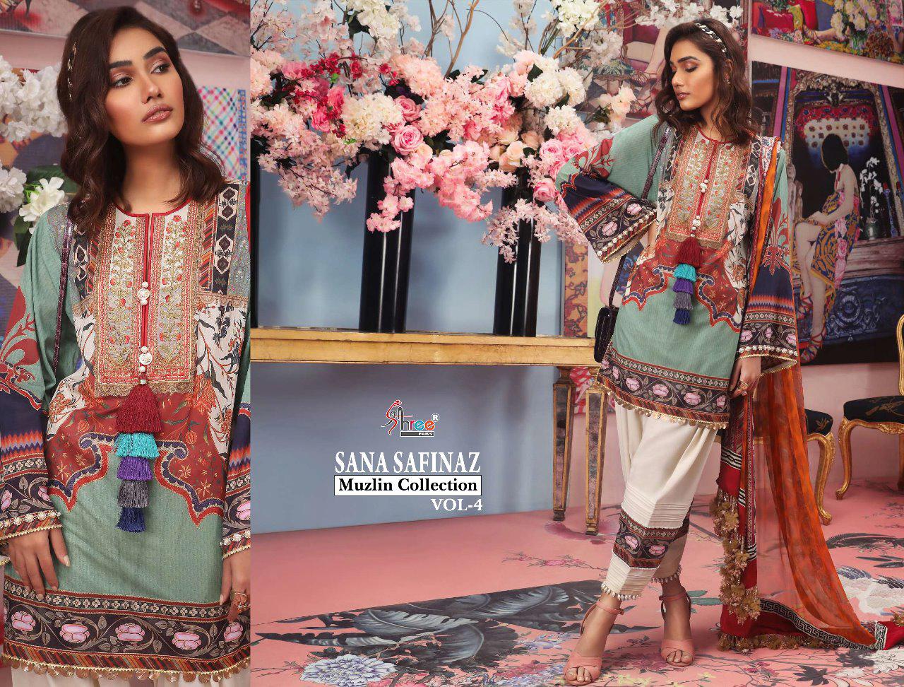 SANA SAFINAZ MUSLIN 4 - SHREE FABS : 8 pcs - Image 9