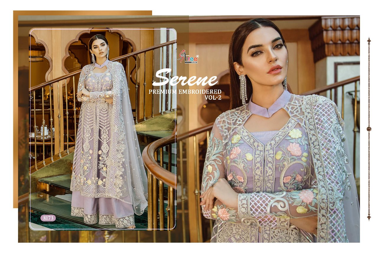SHREE FABS - SERENE PREMIUM EMBROIDED 2 : 3 pcs - Image 4