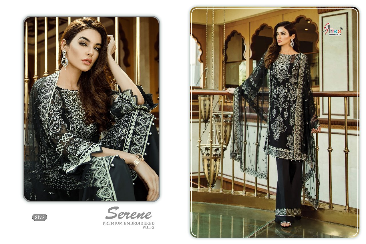 SHREE FABS - SERENE PREMIUM EMBROIDED 2 : 3 pcs - Image 5