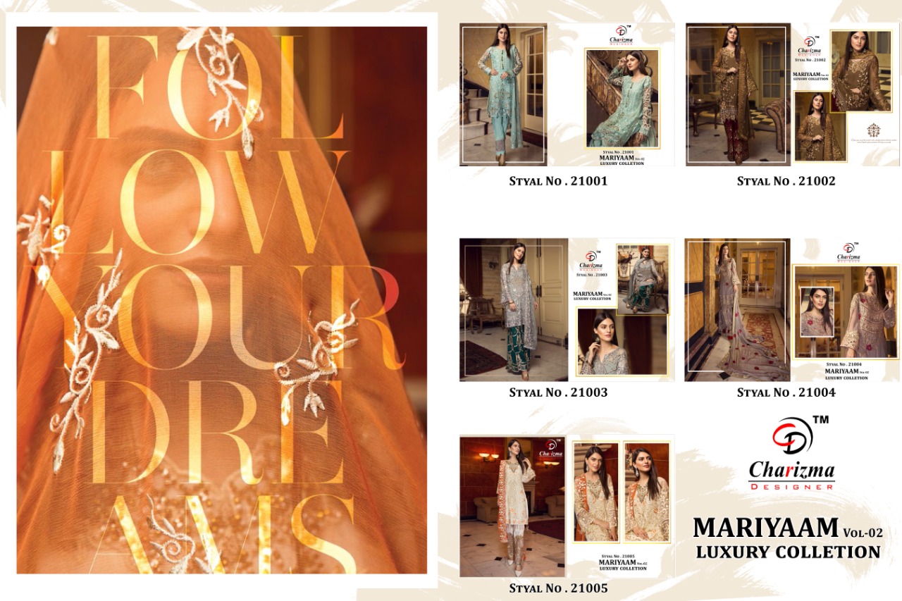 CHARIZMA DESIGNER - MARIYAAM 2 LUXURY COLLECTION : 5 pcs - Image 11