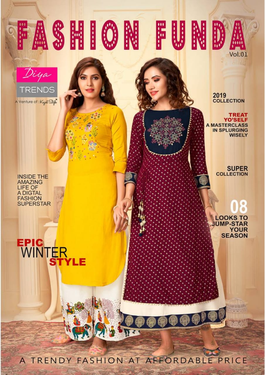DIYA TRENDS - FASHION FUNDA 1 : 12 pcs