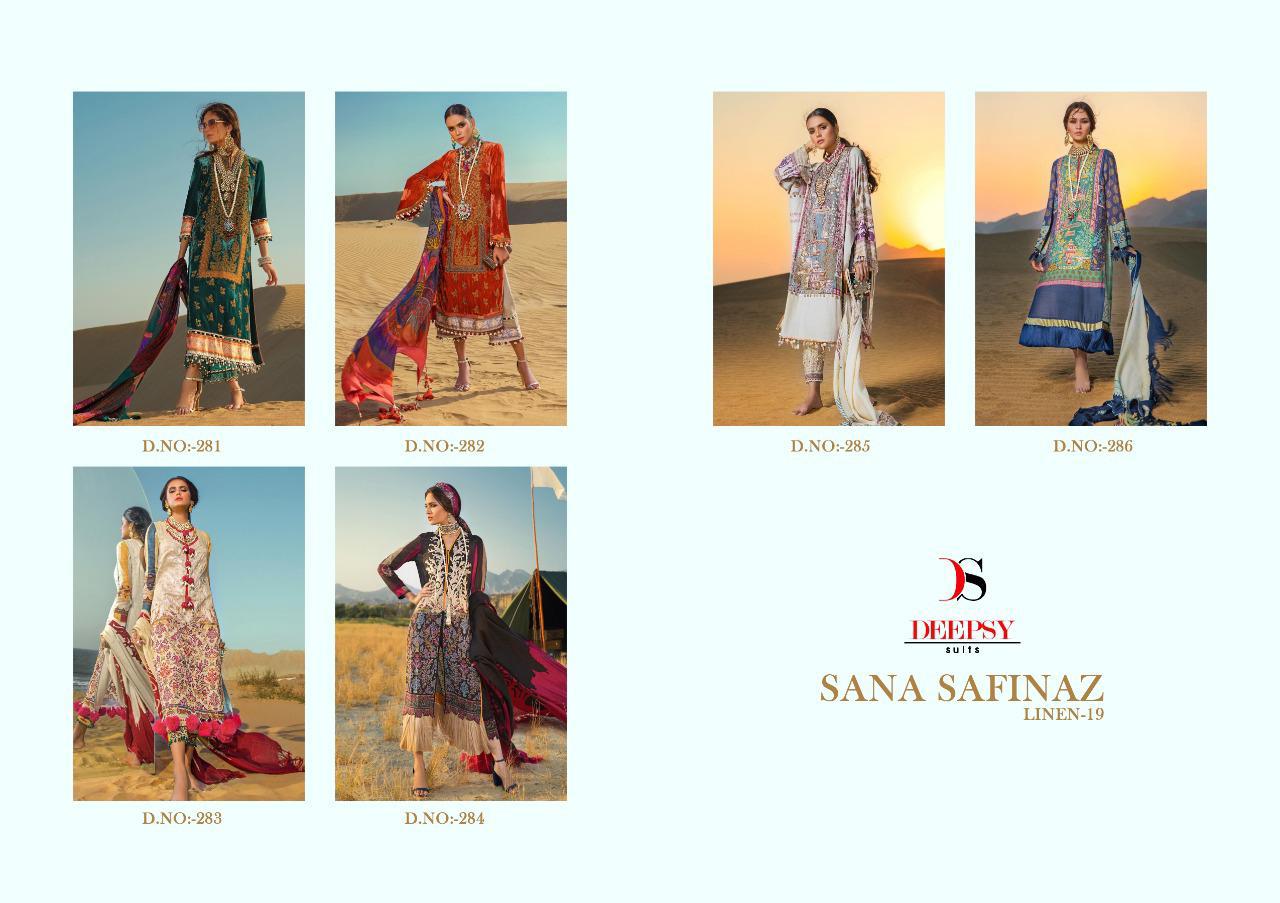 DEEPSY SUITS - SANA SAFINAZ LINEN 19 : 6 pcs - Image 10