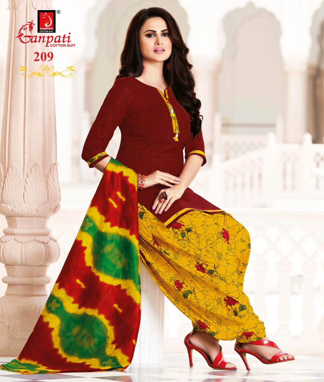 ganpati cotton suit readymade