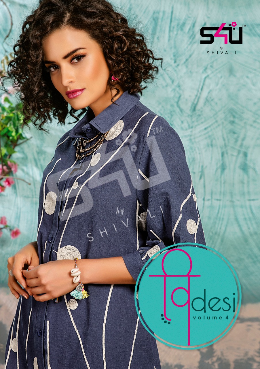 S4u Presents Shivali La Bella Party Wear Muslin Colorful Long Kurtis  Catalog Wholesaler