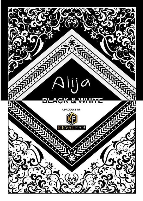 KEVAL FAB ALIJA BLACK and WHITE