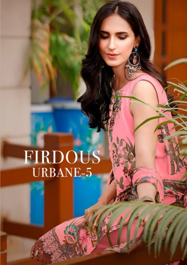 DEEPSY SUITS FIRDOUS URBANE 5 (COTTON DUPATTA)