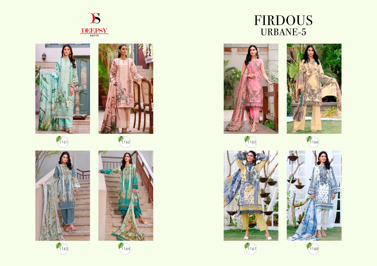 DEEPSY SUITS FIRDOUS URBANE 5 (COTTON DUPATTA) - Image 11