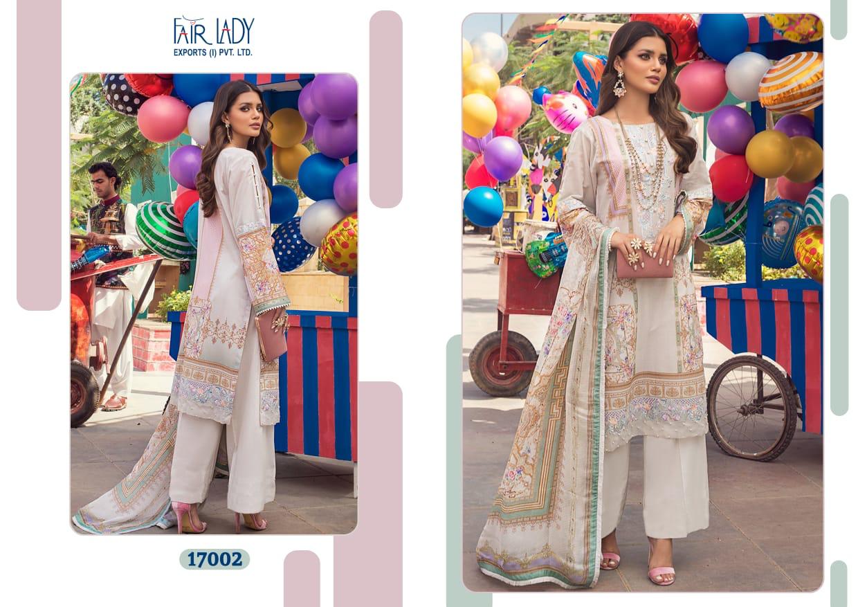 FAIR LADY AYESHA ZARA PREMIUM LAWN (COTTON DUPATTA) - Image 3