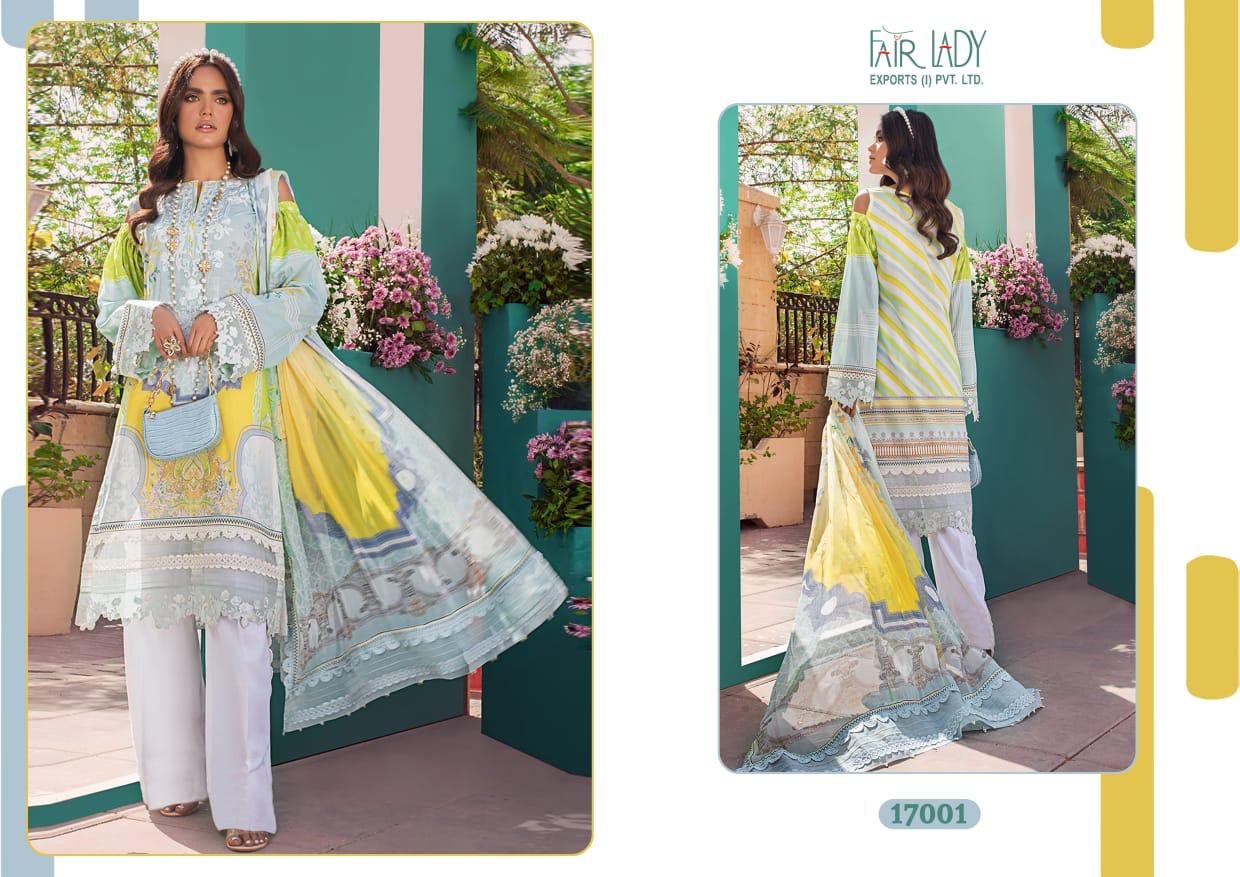 FAIR LADY AYESHA ZARA PREMIUM LAWN (COTTON DUPATTA) - Image 4