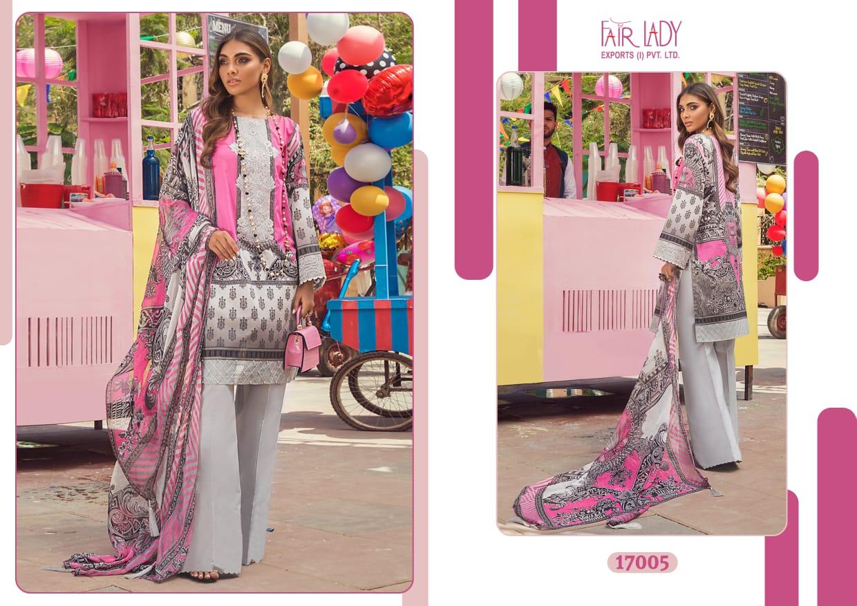 FAIR LADY AYESHA ZARA PREMIUM LAWN (COTTON DUPATTA) - Image 5