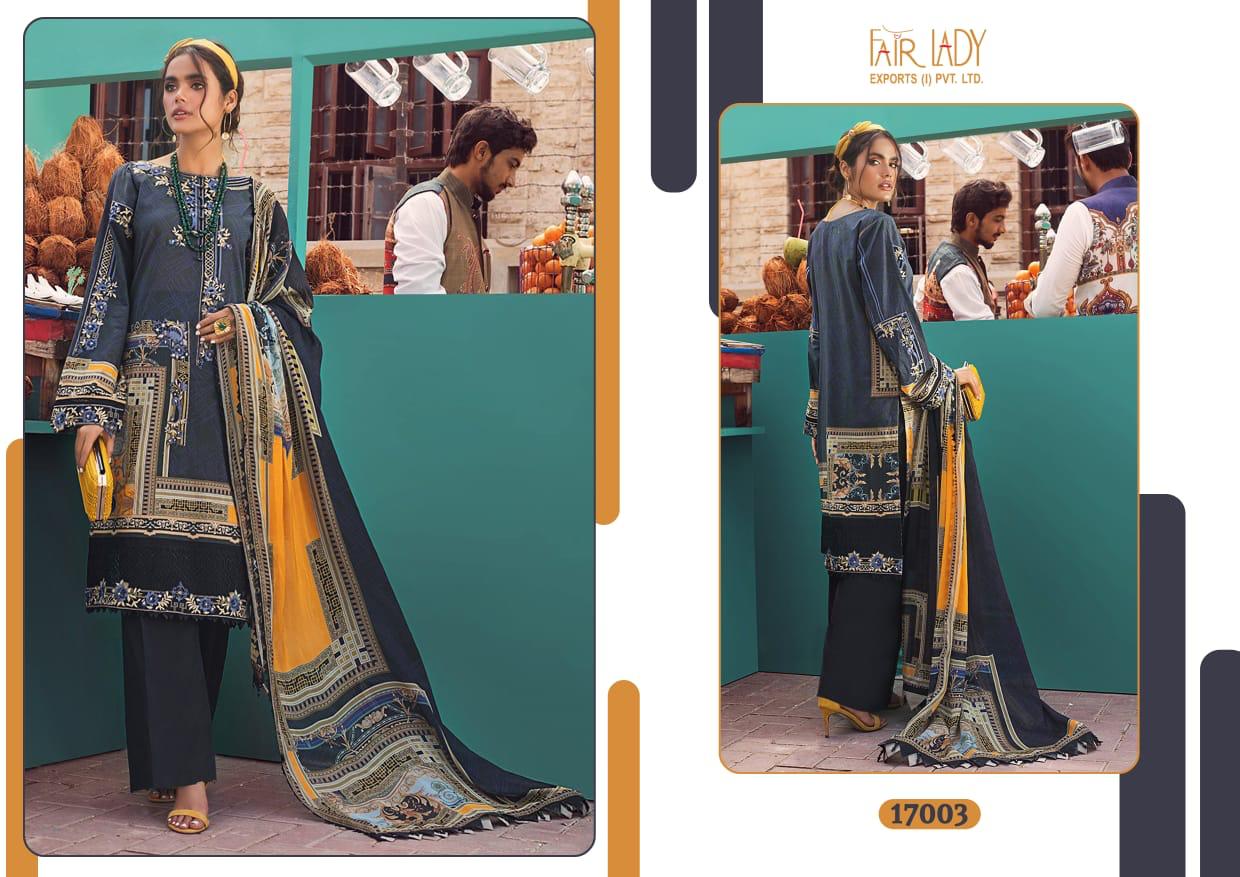FAIR LADY AYESHA ZARA PREMIUM LAWN (COTTON DUPATTA) - Image 2