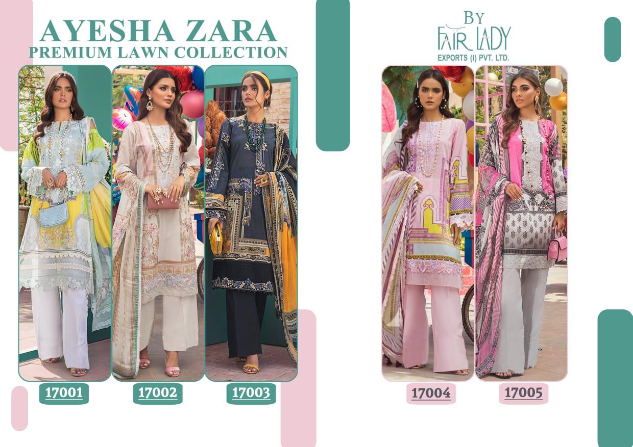 FAIR LADY AYESHA ZARA PREMIUM LAWN (COTTON DUPATTA) - Image 7