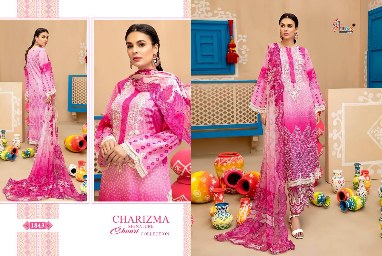 SHREE FABS CHARIZMA SIGNATURE CHUNRI COLLECTION (COTTON DUPATTA) - Image 17