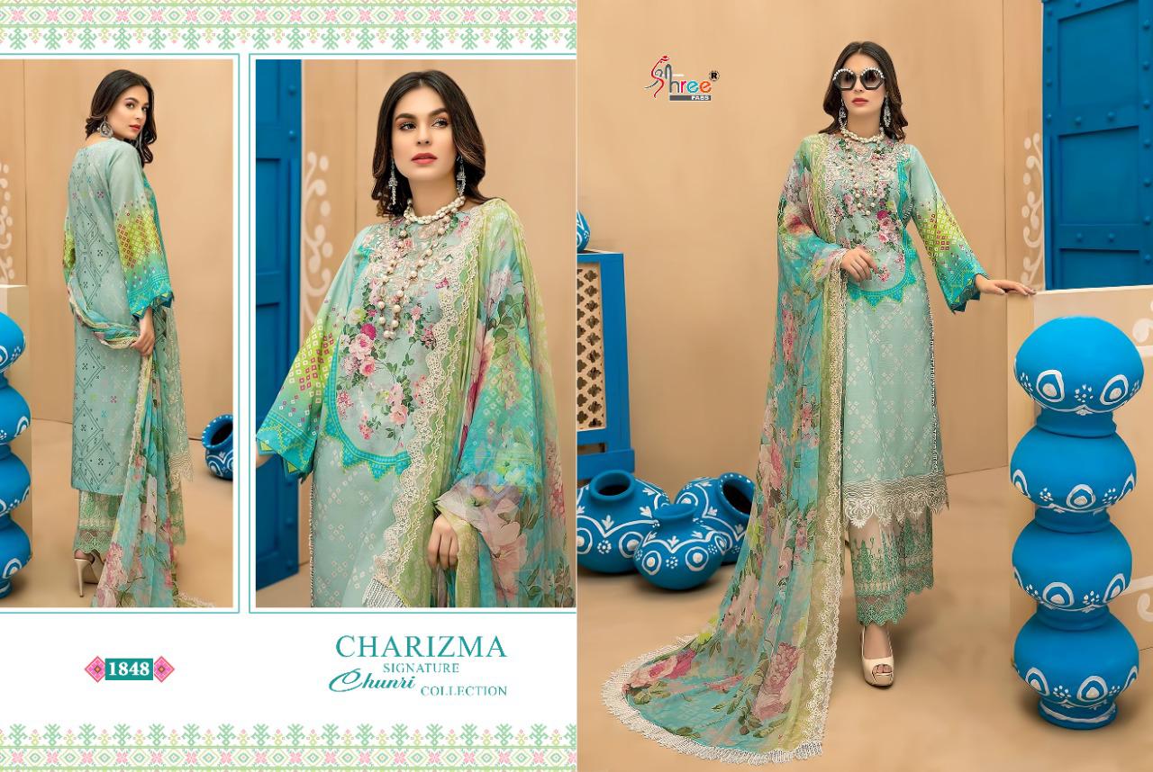 SHREE FABS CHARIZMA SIGNATURE CHUNRI COLLECTION (COTTON DUPATTA) - Image 3