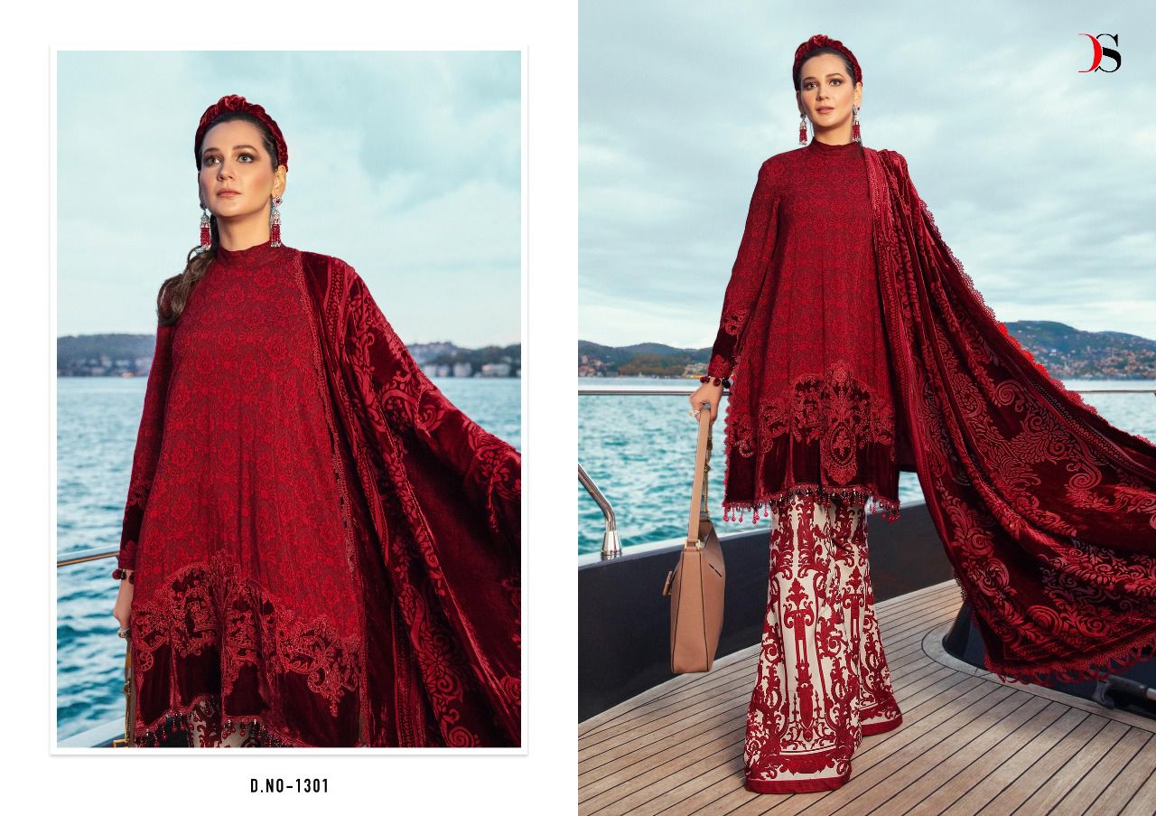 DEEPSY SUIT MARIAB PREMIUM LAWN 21 (SIFFON) - Image 3