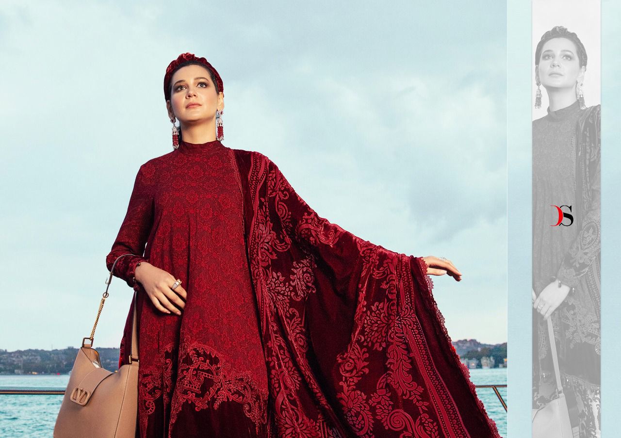 DEEPSY SUIT MARIAB PREMIUM LAWN 21 (SIFFON) - Image 4