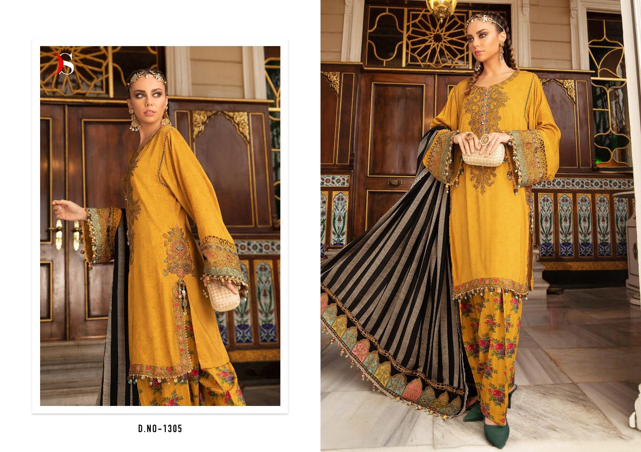 DEEPSY SUIT MARIAB PREMIUM LAWN 21 (SIFFON) - Image 8