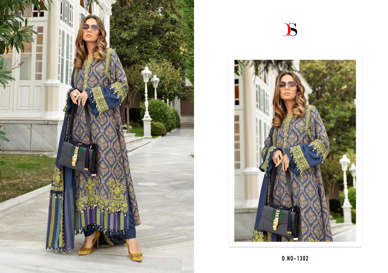 DEEPSY SUIT MARIAB PREMIUM LAWN 21 (SIFFON) - Image 7