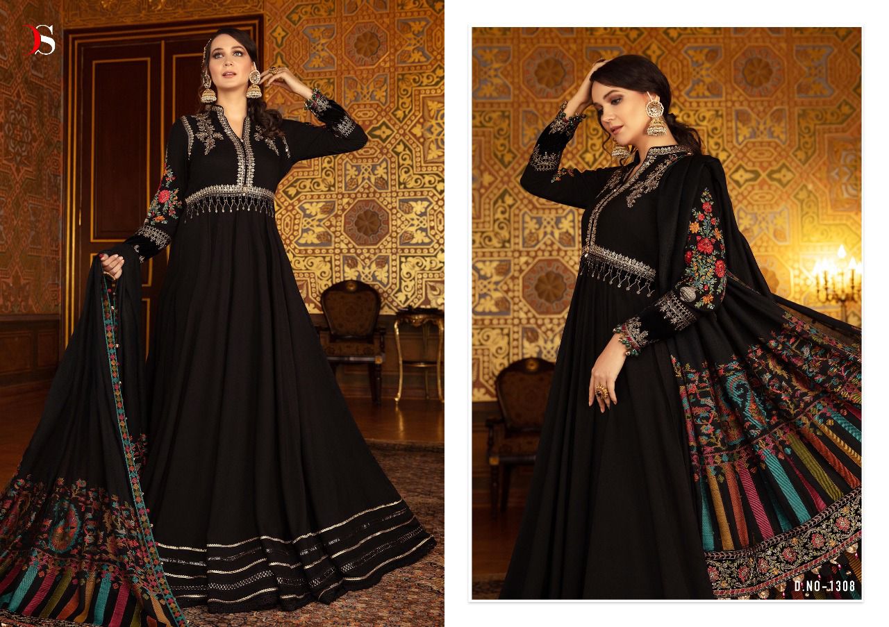 DEEPSY SUIT MARIAB PREMIUM LAWN 21 (SIFFON) - Image 9