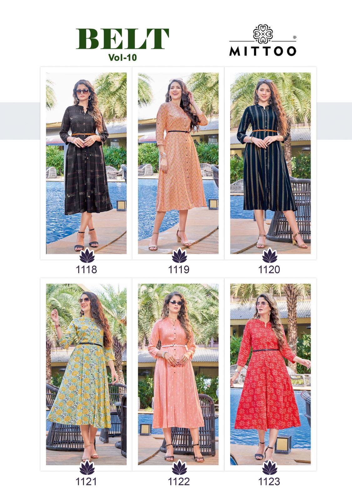 Mittoo Belt Vol 12 Exclusive Fancy Print Frock Style Kurti Collection  Supplier